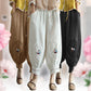 💝Women's Lace Embroidered Linen Cotton Bloomers Pants