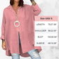 Women's Casual Solid Color Long Sleeve Button Down Shirt