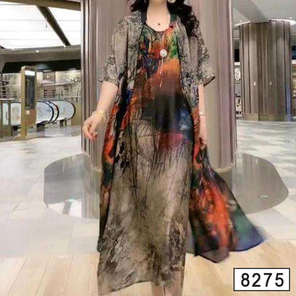 🔥Hot sale 40% off Women’s Print Dress 2-piece Set