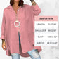 Women's Casual Solid Color Long Sleeve Button Down Shirt