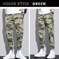 Loose on-trend camouflage harem cargo pants