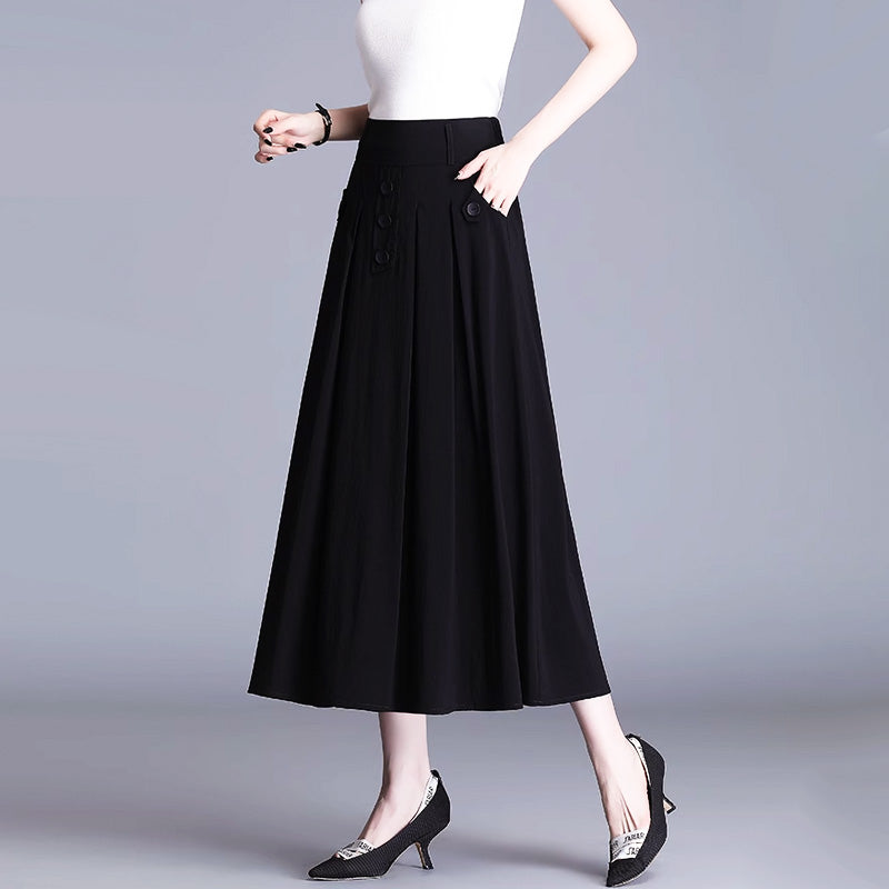 🎁[Gift for Women] Fall High-waist Draping Casual Pleated Skirt