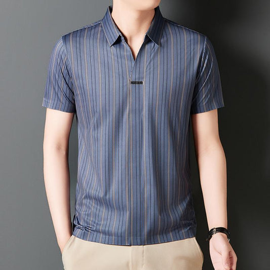 💥HOT SALE Men's Summer Striped Short Sleeve Shirt