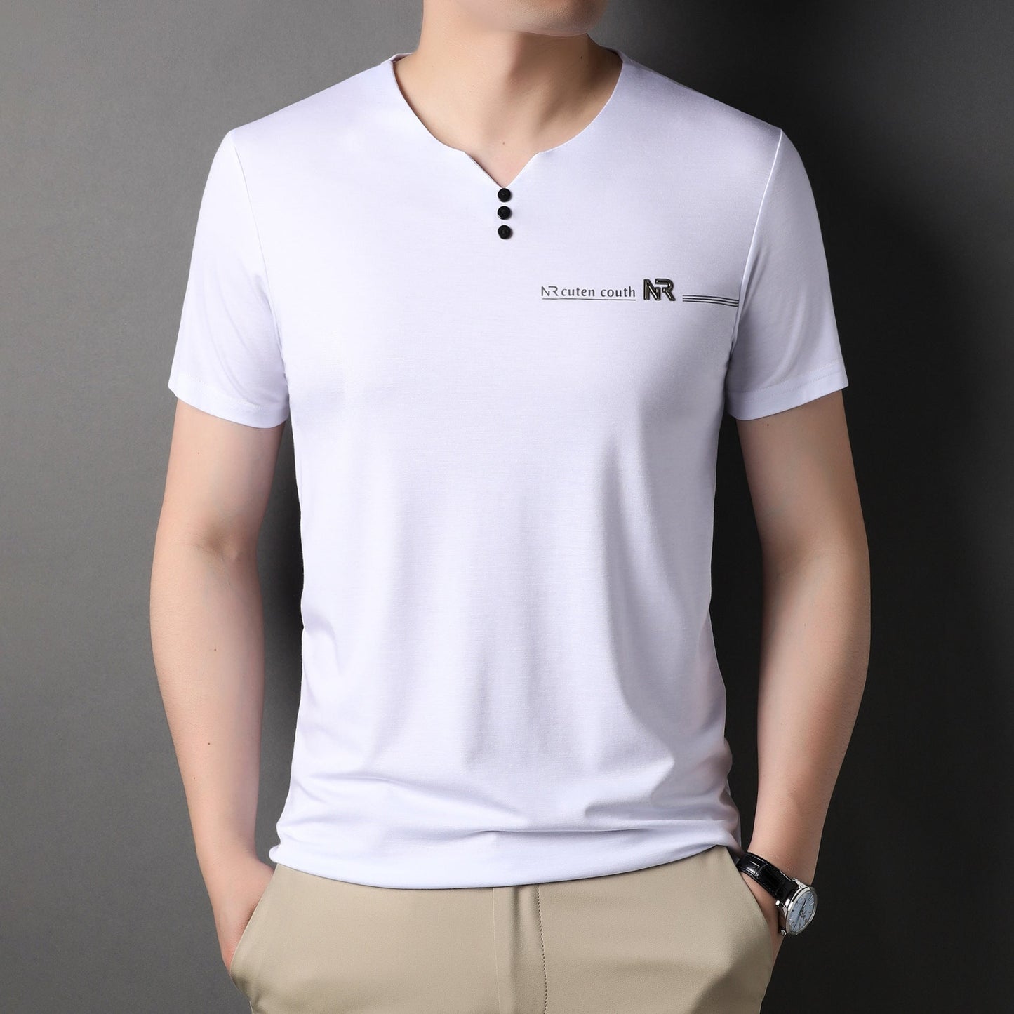 Men's Stylish Soft Breathable Short Sleeve Top