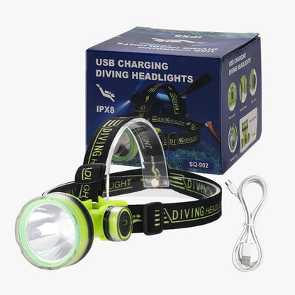 IPX8 Waterproof High Bright LED Diving Headlamp