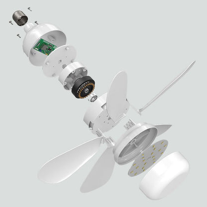 Household Ceiling Fan with Light and Remote Control