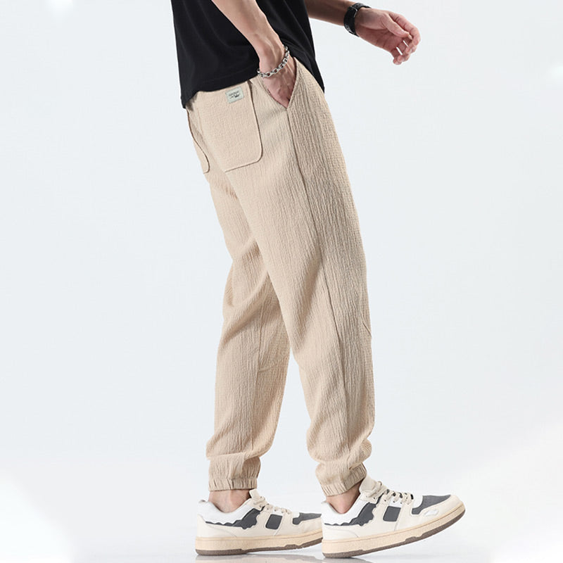 Men's Summer Breathable Cooling Drawstring Casual Pants