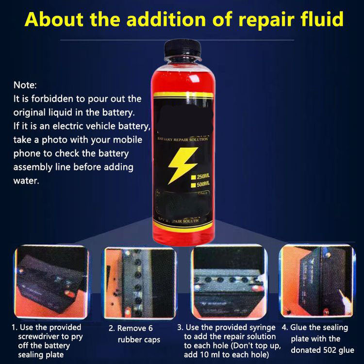 Effective Battery Repair Fluid for Electric Vehicles