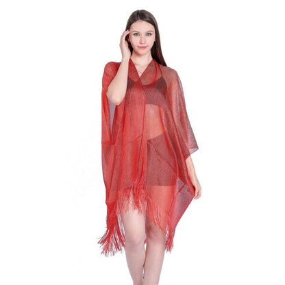 Summer Hot Sale💃Sparkling Tassel Shawl