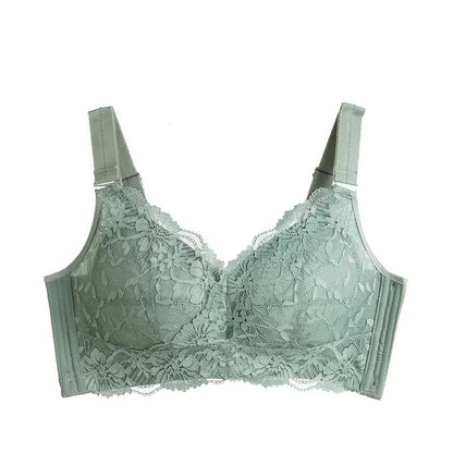 Breathable Wire-Free Full Coverage Lace Bra