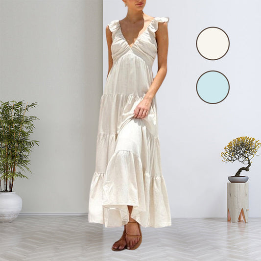 Vacation Style Tiered Maxi Dress for Women