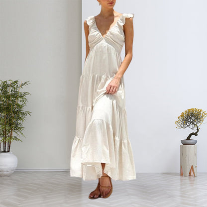 Vacation Style Tiered Maxi Dress for Women