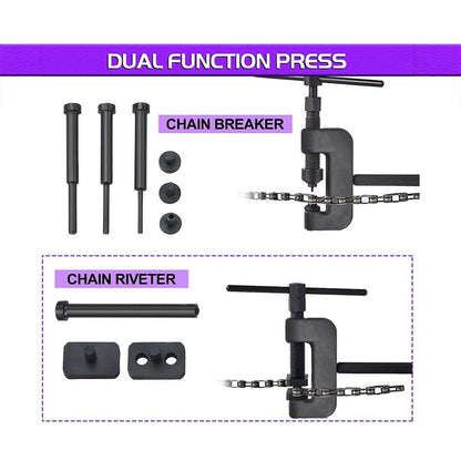 Chain Breaker & Rivet Tool Kit with Storage Box