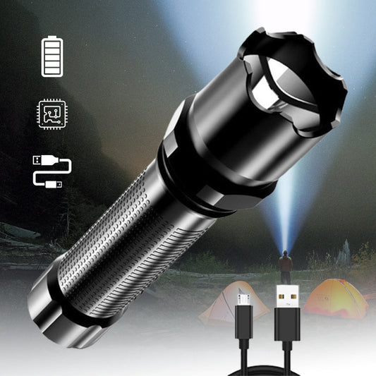 🎁Hot Sale 49% OFF⏳USB Chargeable Portable Outdoor Flashlight