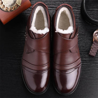 🎅🎄Christmas Early Sale 47% OFF🎄Men's Warm Faux Fur lined Ankle Snow Business Boots