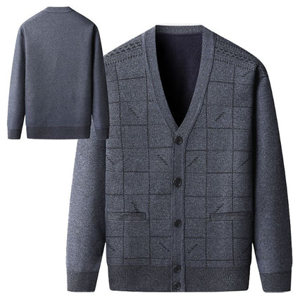 🎁Men's Casual Thermal Plush Cardigan -Nice Gift for Father!🎁