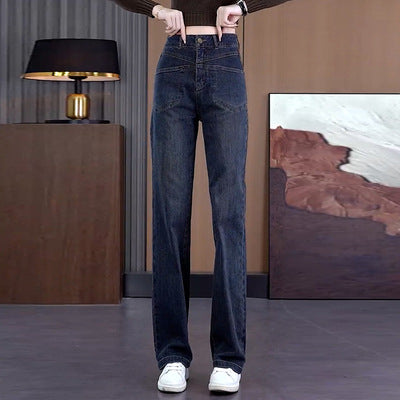 Fitted Wide Leg Jeans