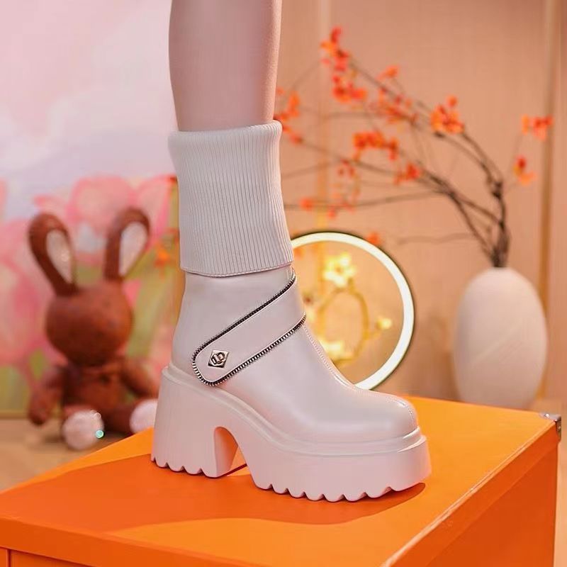 50%OFF%🔥Best Gift For Her🎁Women's Platform Chunky Heel Knee High Boots