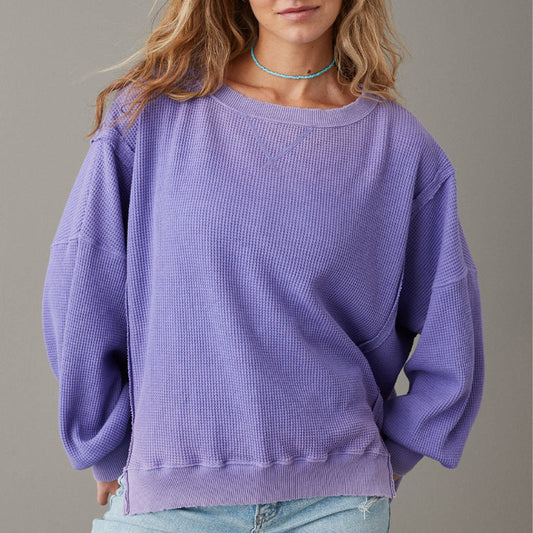 💗Gift Choice - Oversized Big Hug Waffle Sweatshirt💗