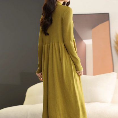 Long Sleeve Knitted Dress for Women