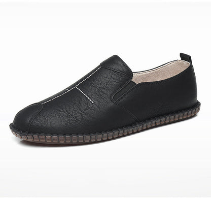 Men's PU Leather Loafers Comfortable Flat Shoes