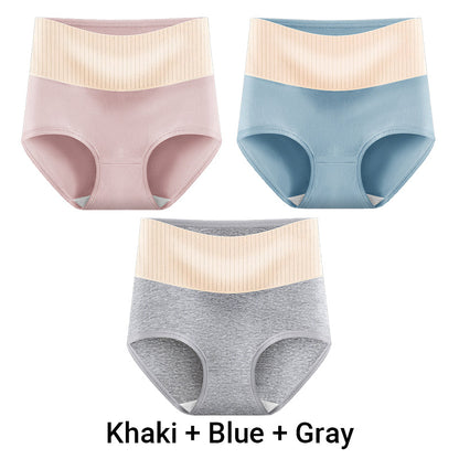 🔥😊3pcs Women's High Waisted Breathable Antibacterial Soft Underwear
