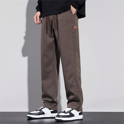 Men's Fashion Drawstring Loose Straight Leg Pants