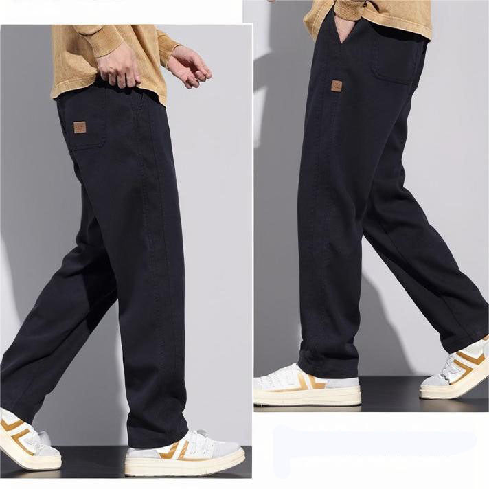 Men's Fashion Drawstring Loose Straight Leg Pants