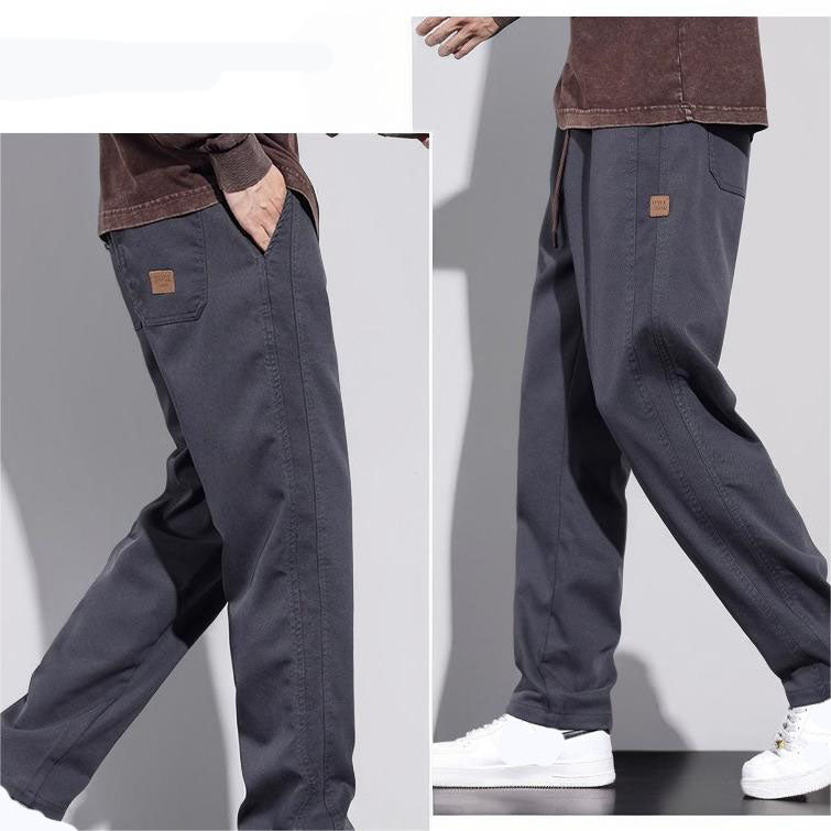 Men's Fashion Drawstring Loose Straight Leg Pants