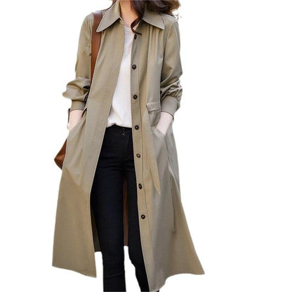 🧥Women's Spring and Fall Long Trench Coat